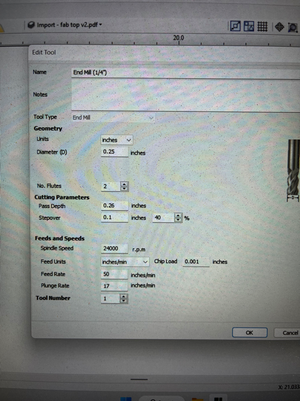 CNC feeds and Speeds