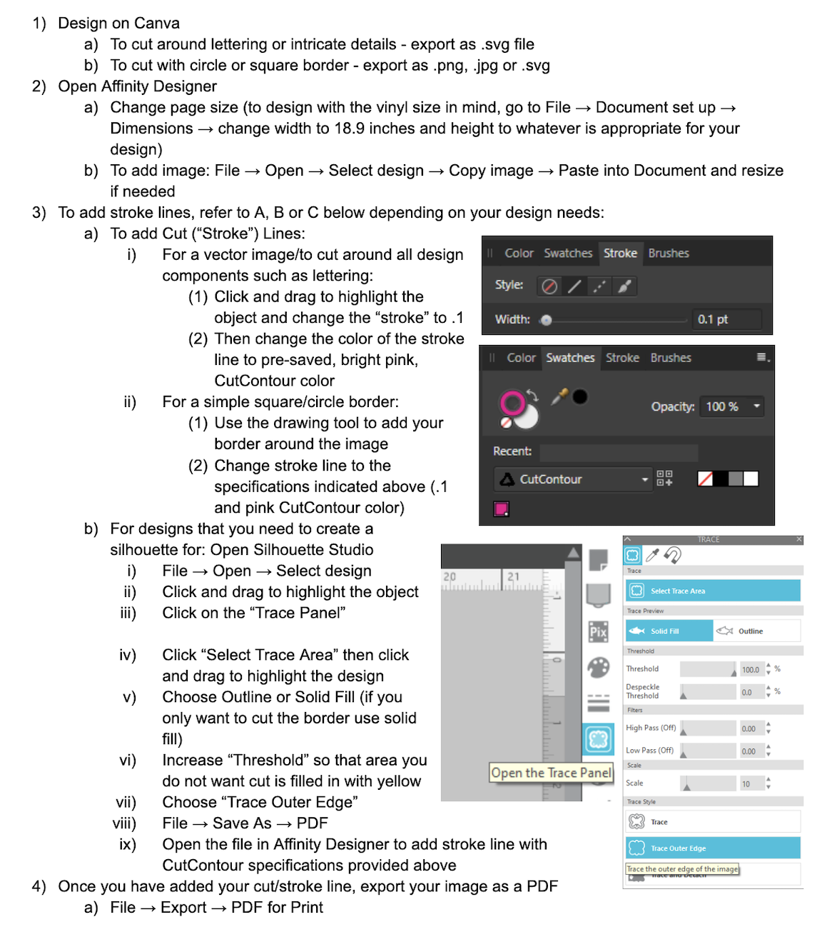 Photo of Design Instructions