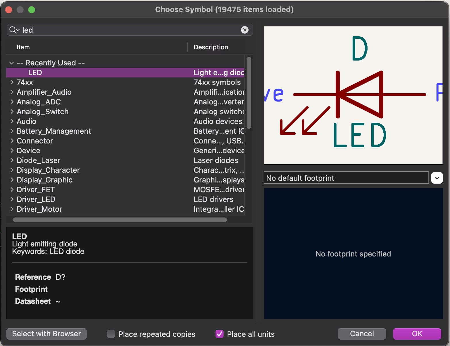 LED symbol