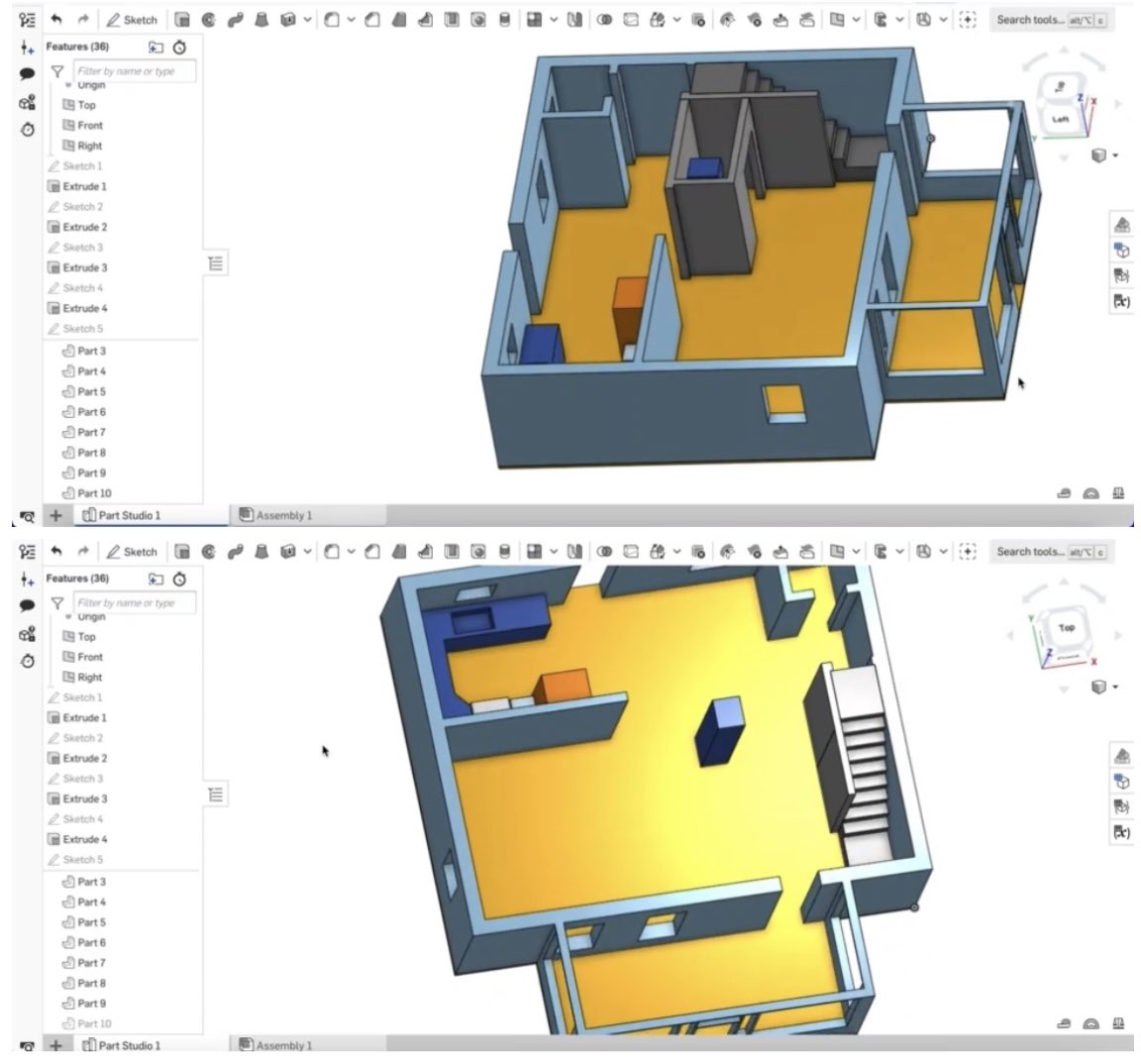 House Model- Wall Removed