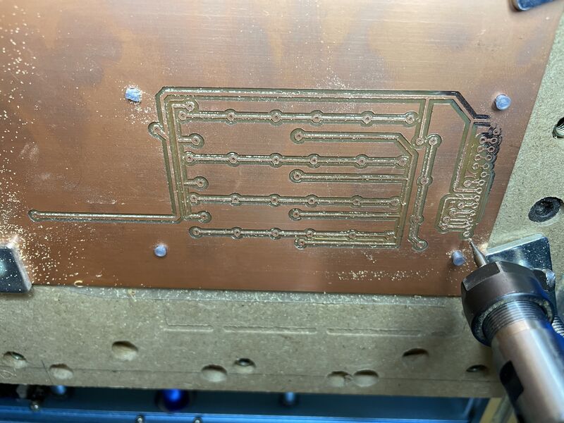 Milling the back side of the board