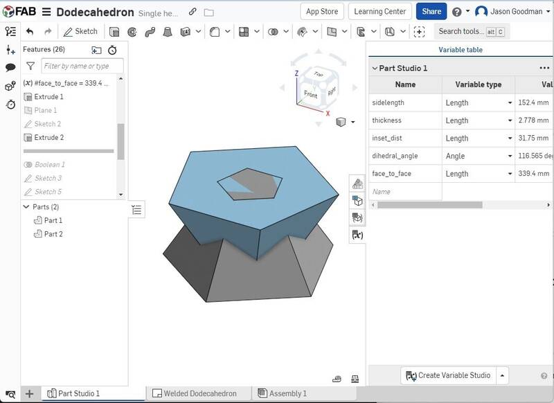 dodecahedron design
