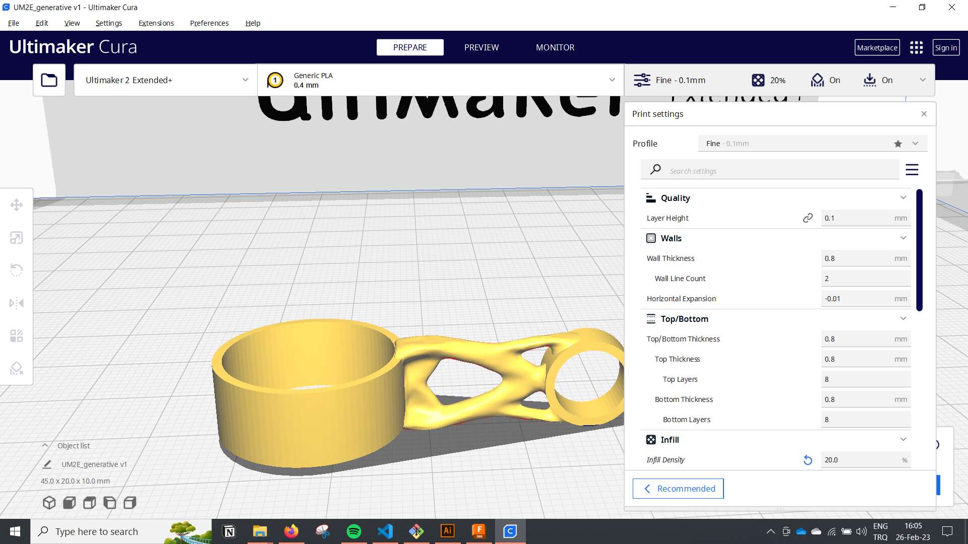 slicing in cura