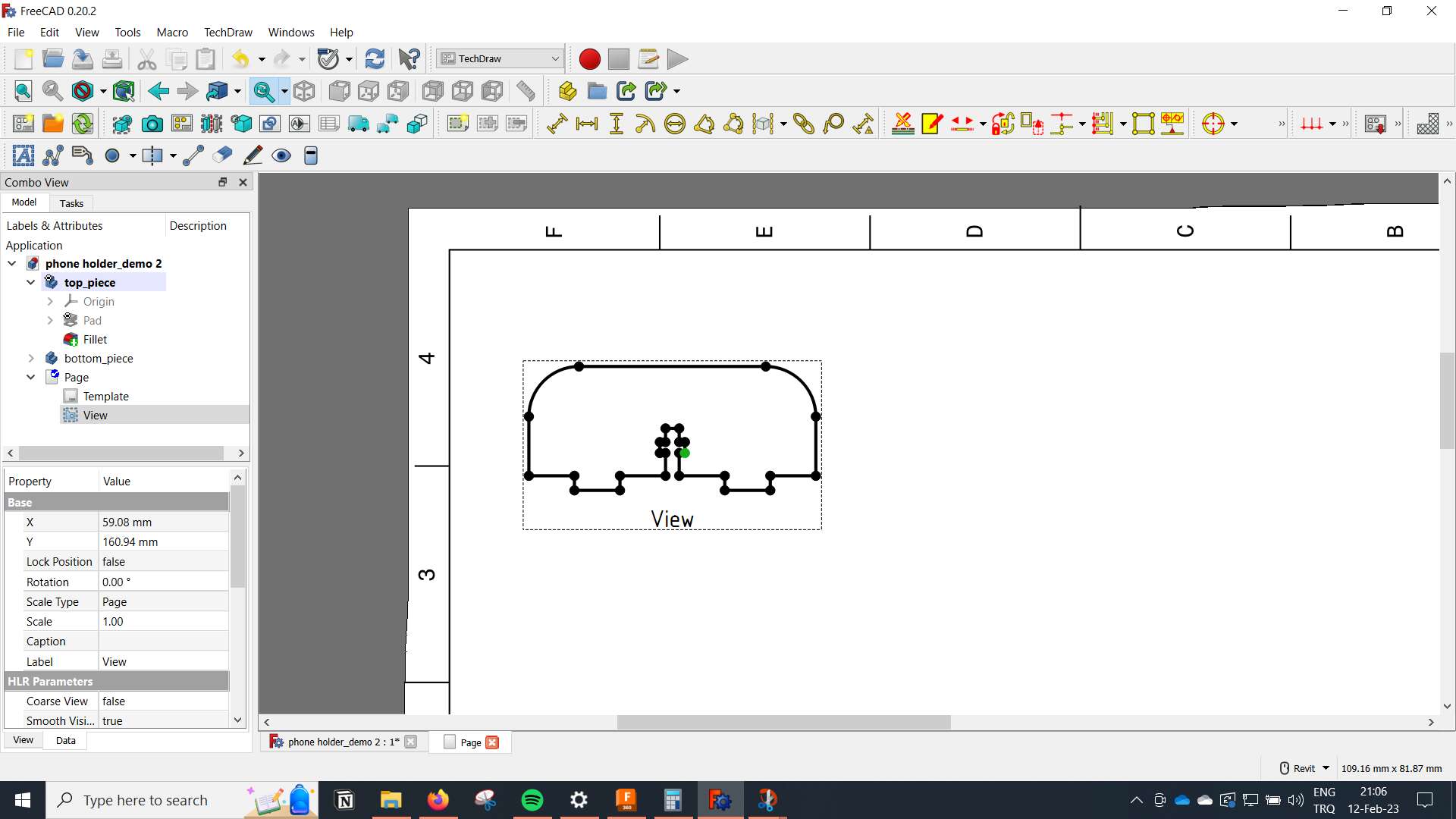 techdraw interface