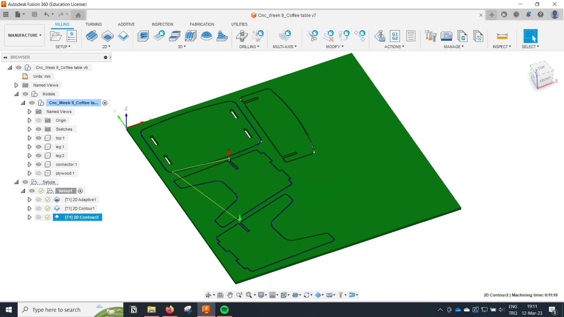 coffee table toolpaths