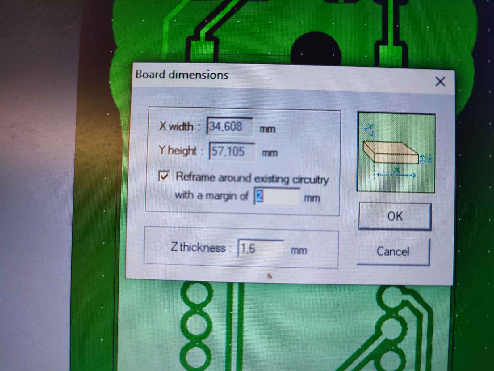 z thickness correction