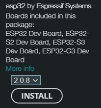esp32 board manager