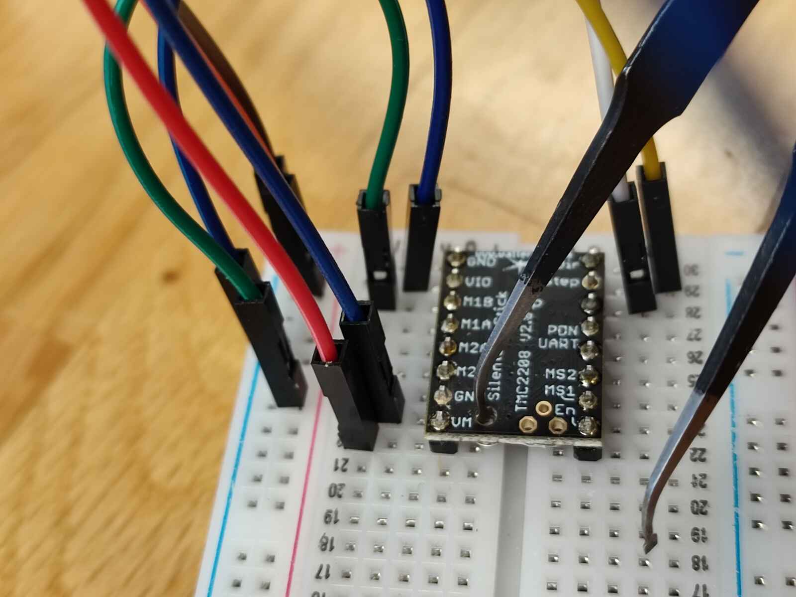 adjusting potentiometer