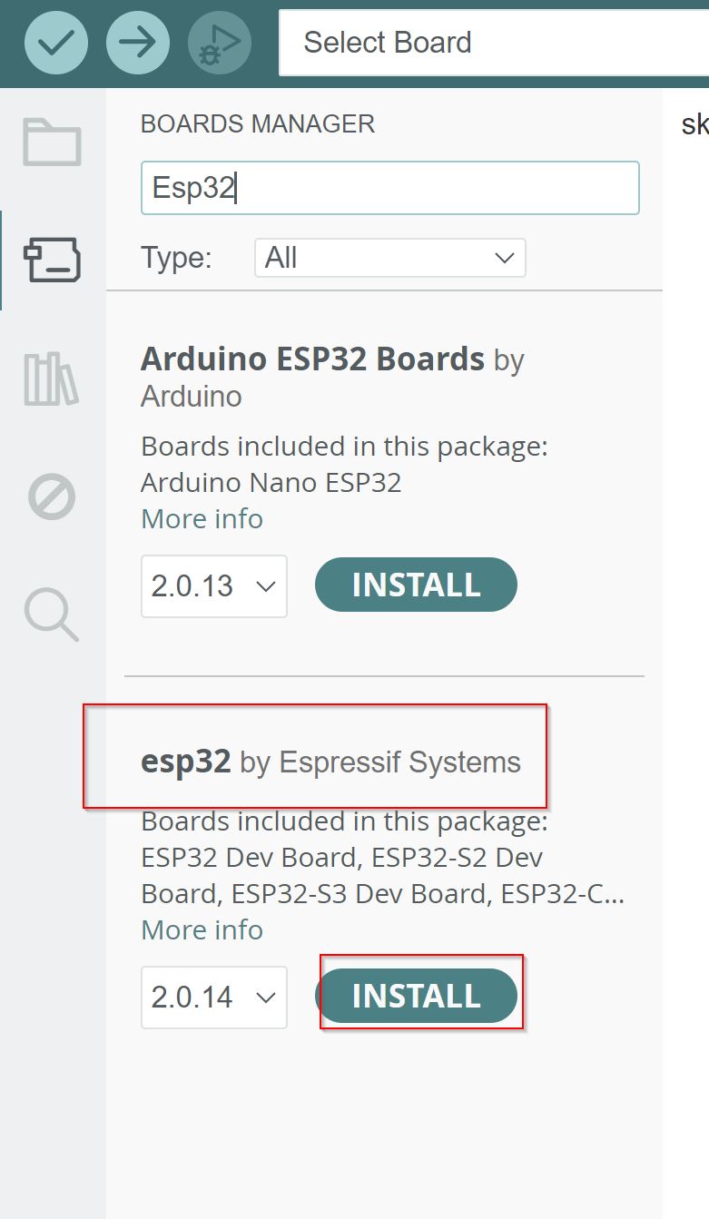 ESP search and INSTALL