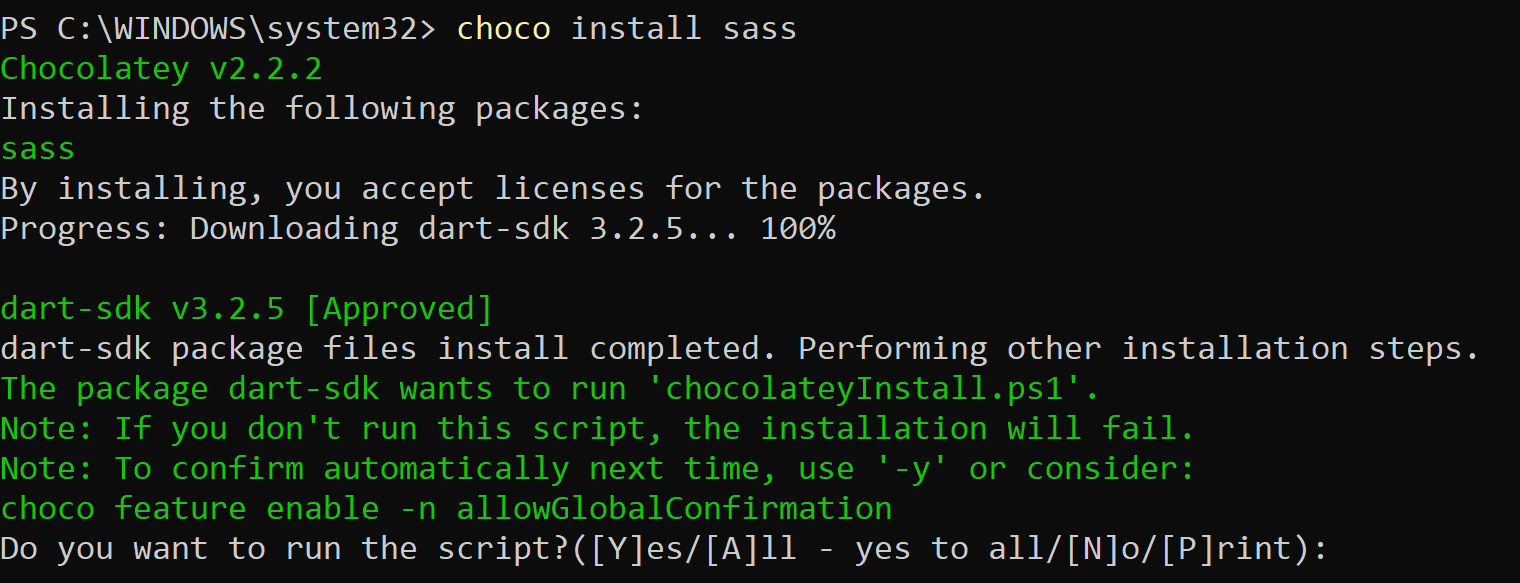 Install Sass