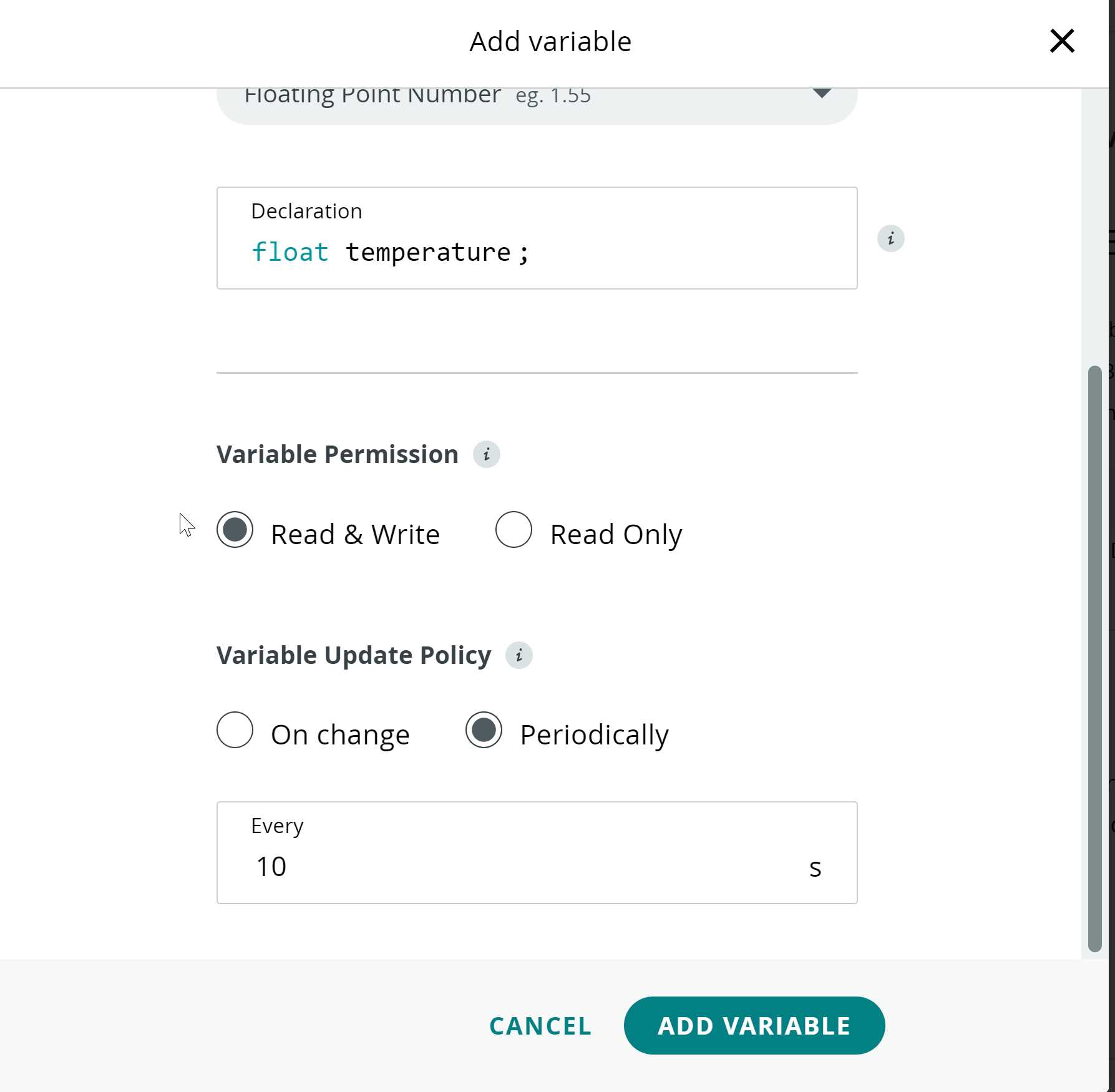 Adding the temperature variable