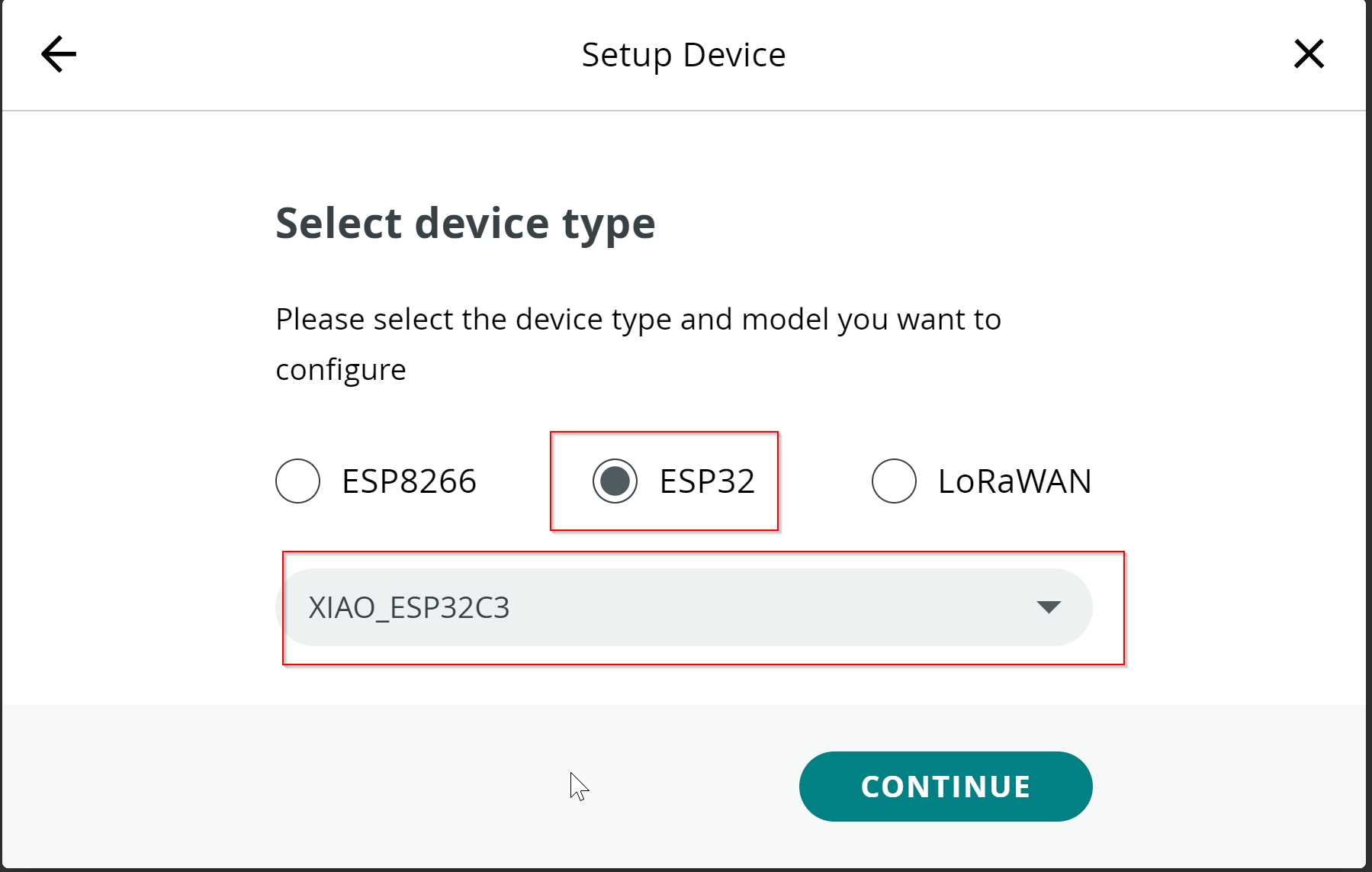 Esp32 third party device