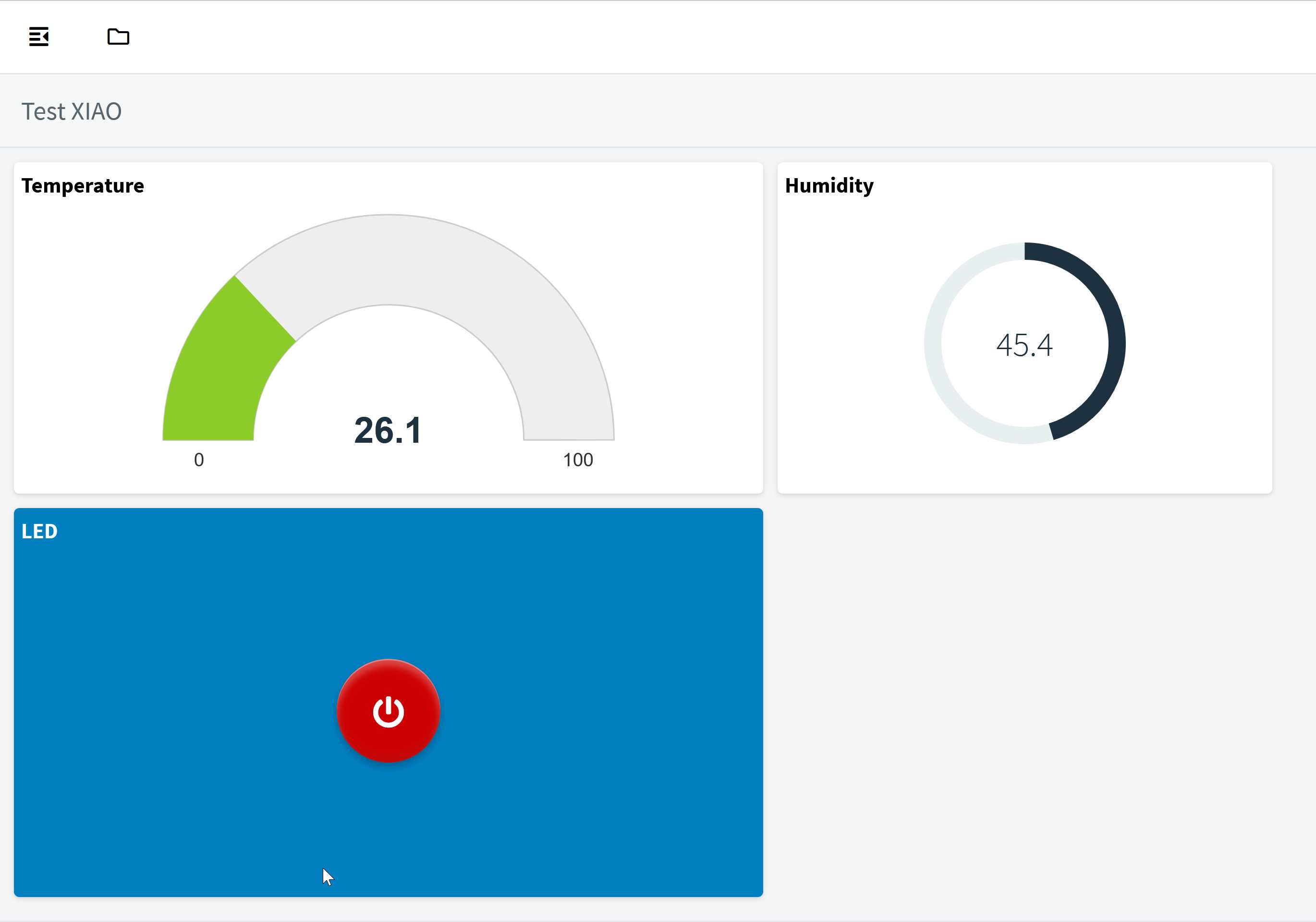 Dashboard is ready