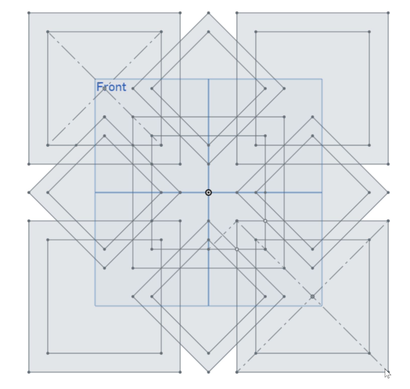 Pattern sketch are done before extrude 