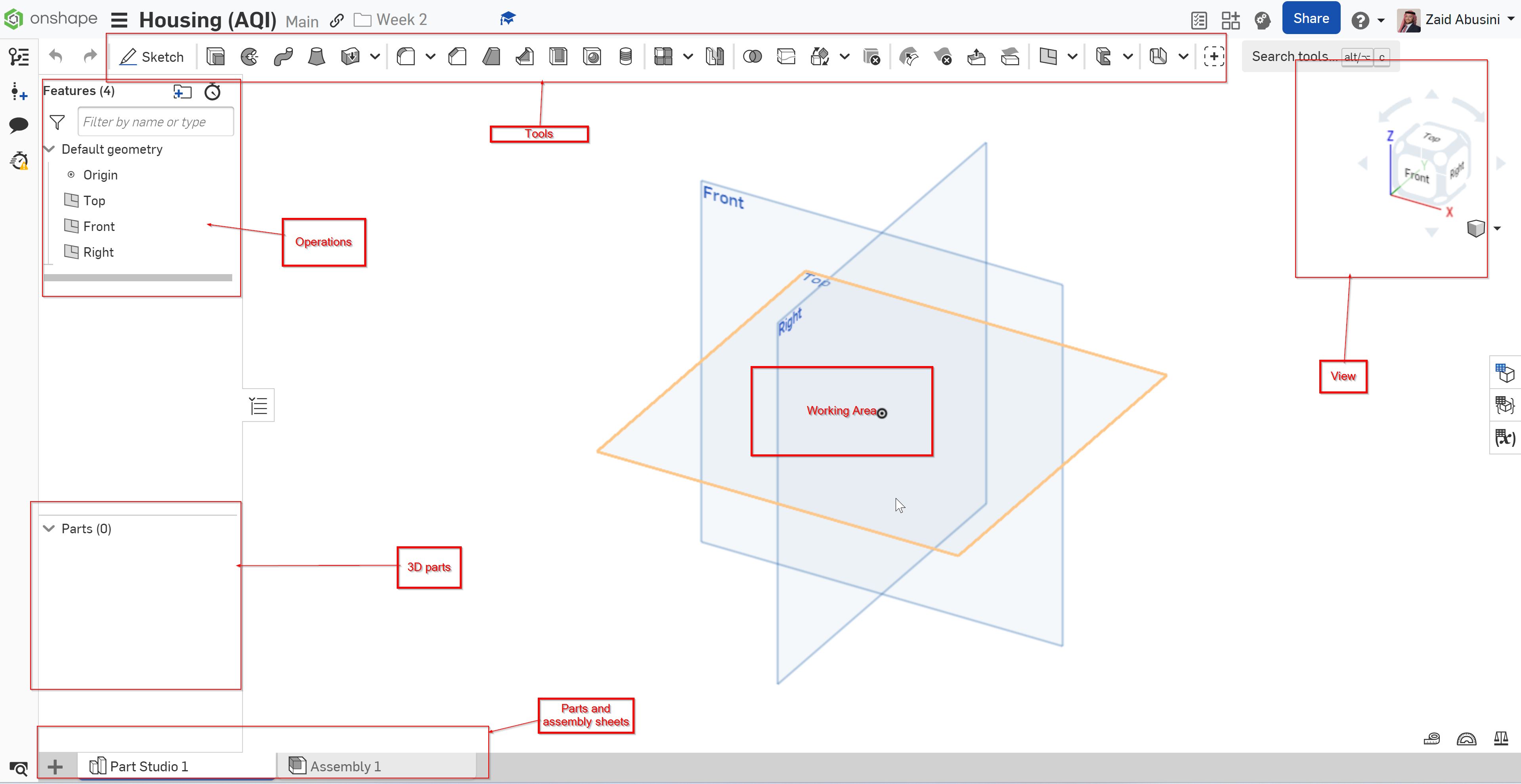 Onshape Interface