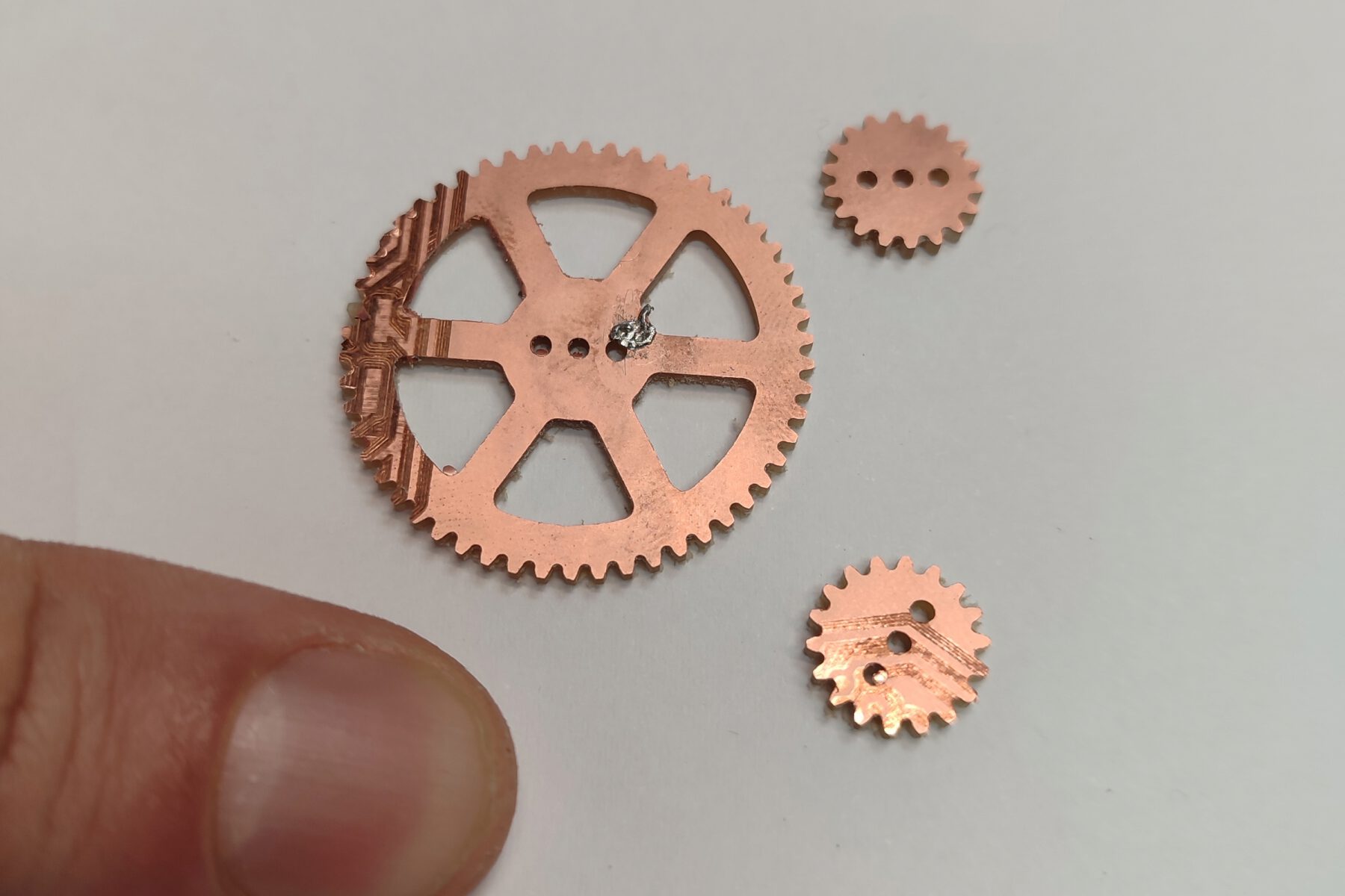 First spur gears