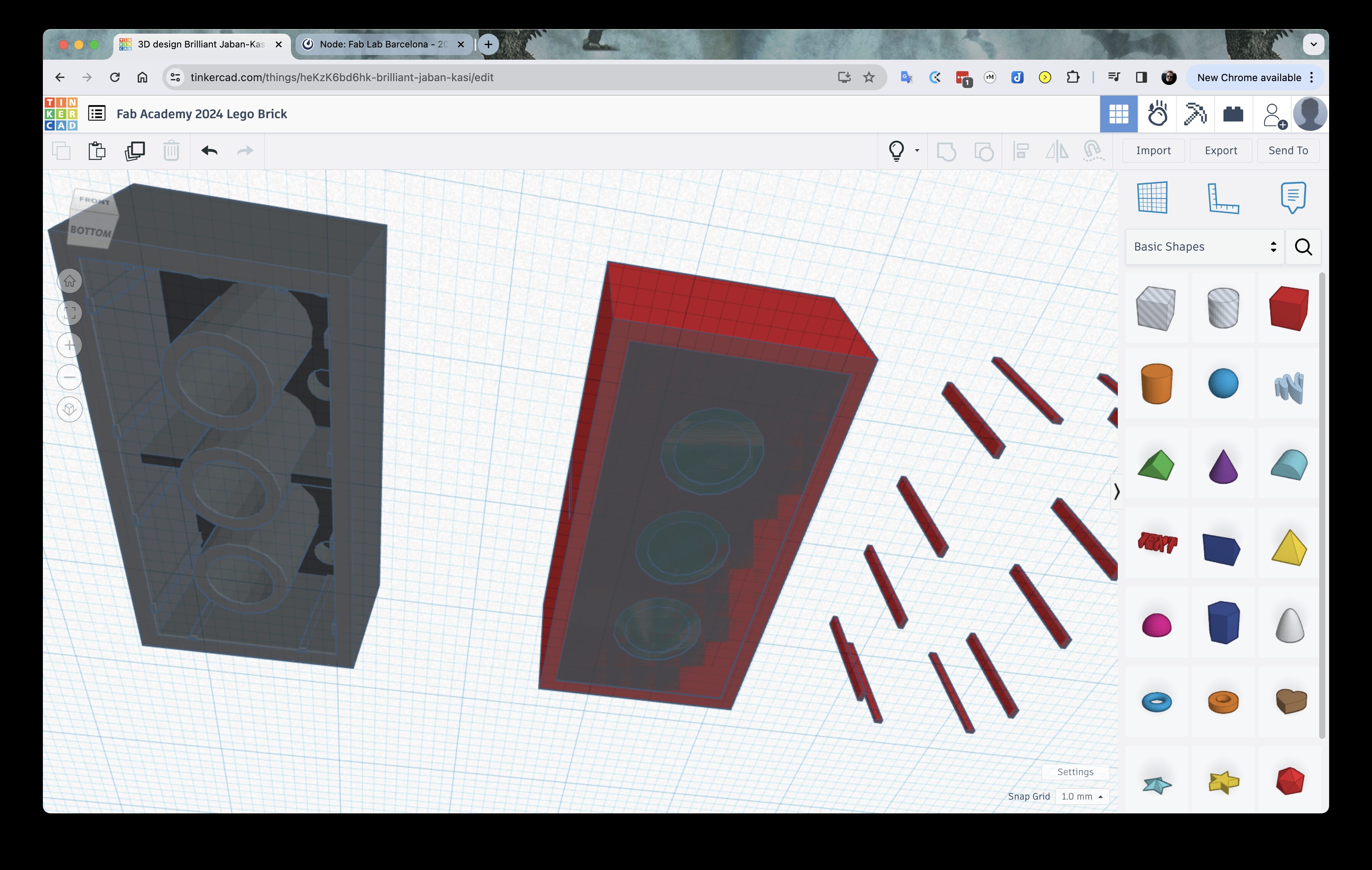 The Lego Brick with TinkerCAD