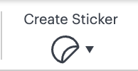 create sticker button