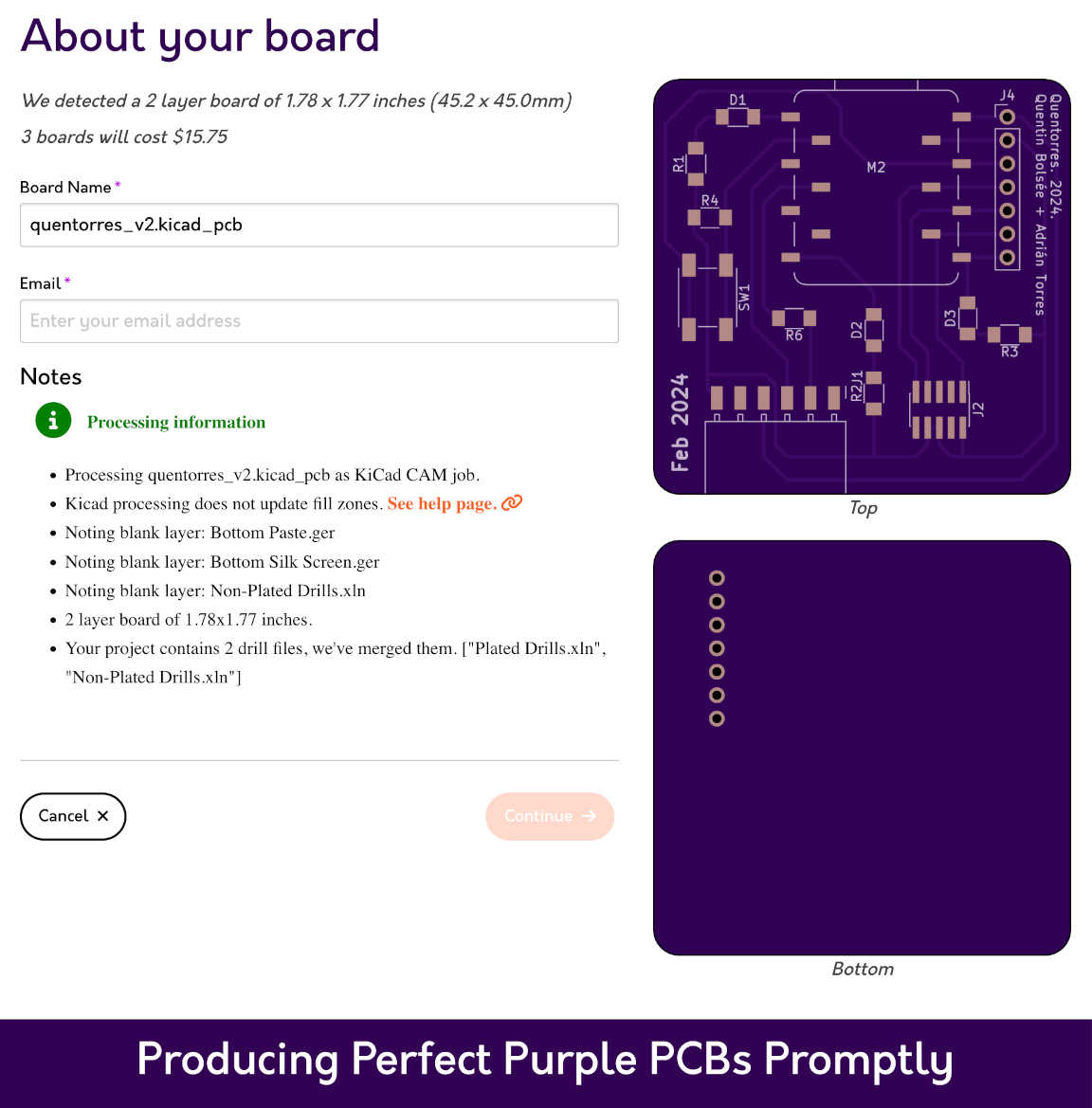 oshpark about your board screen