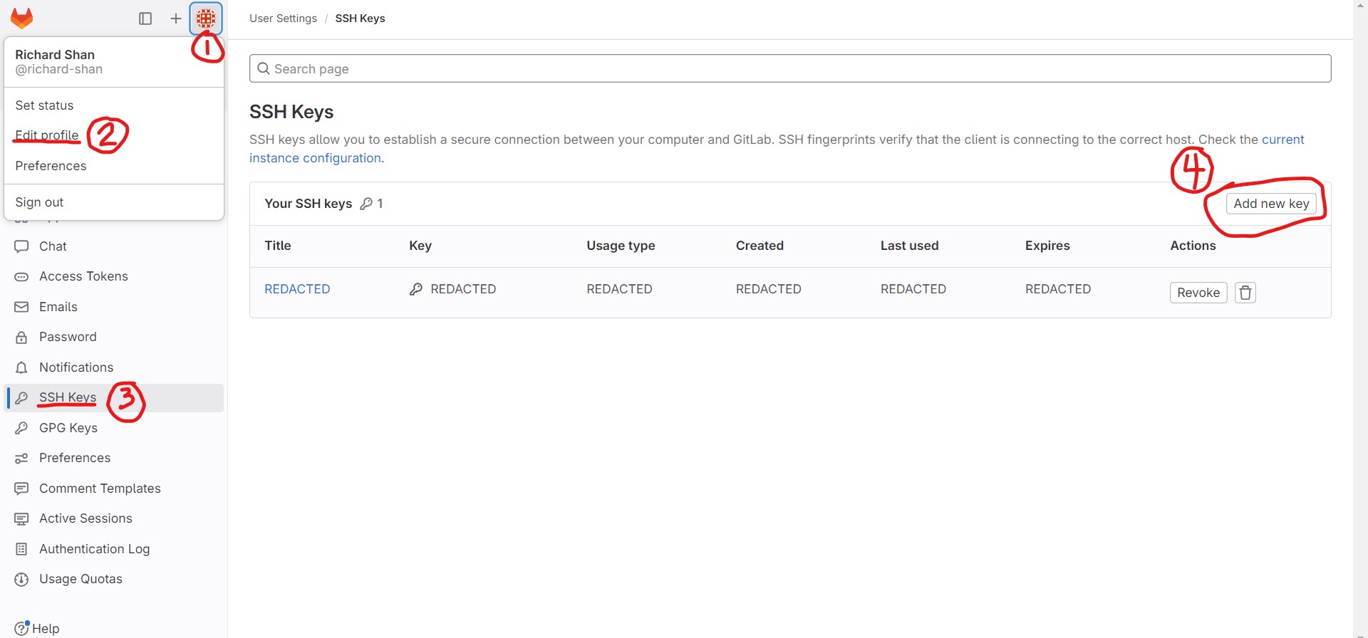 Adding SSH Key to GitLabs