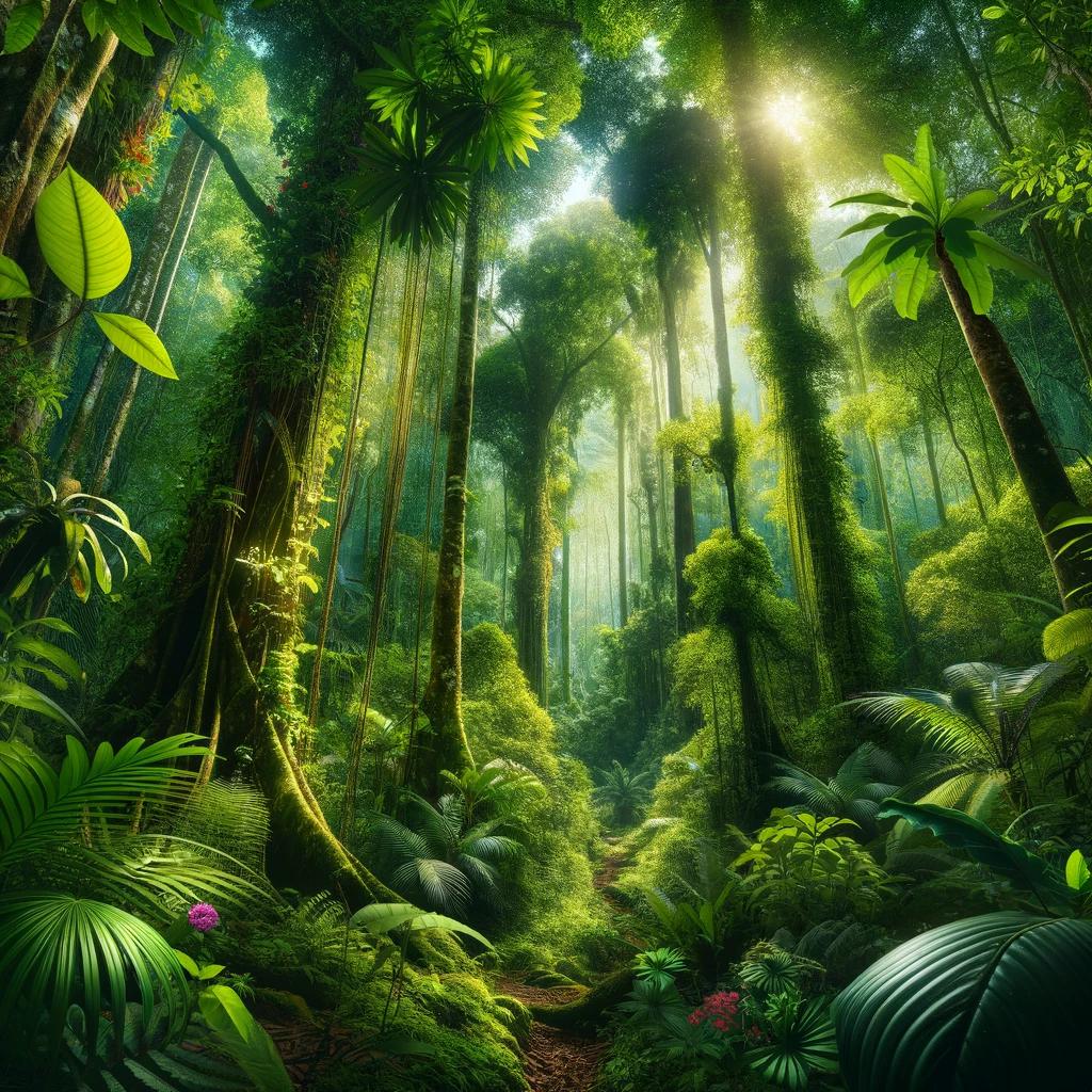 AI-Generated rainforest image