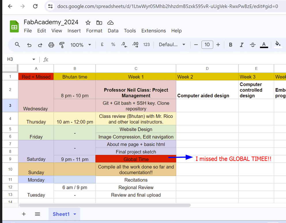 Timetable Screenshot