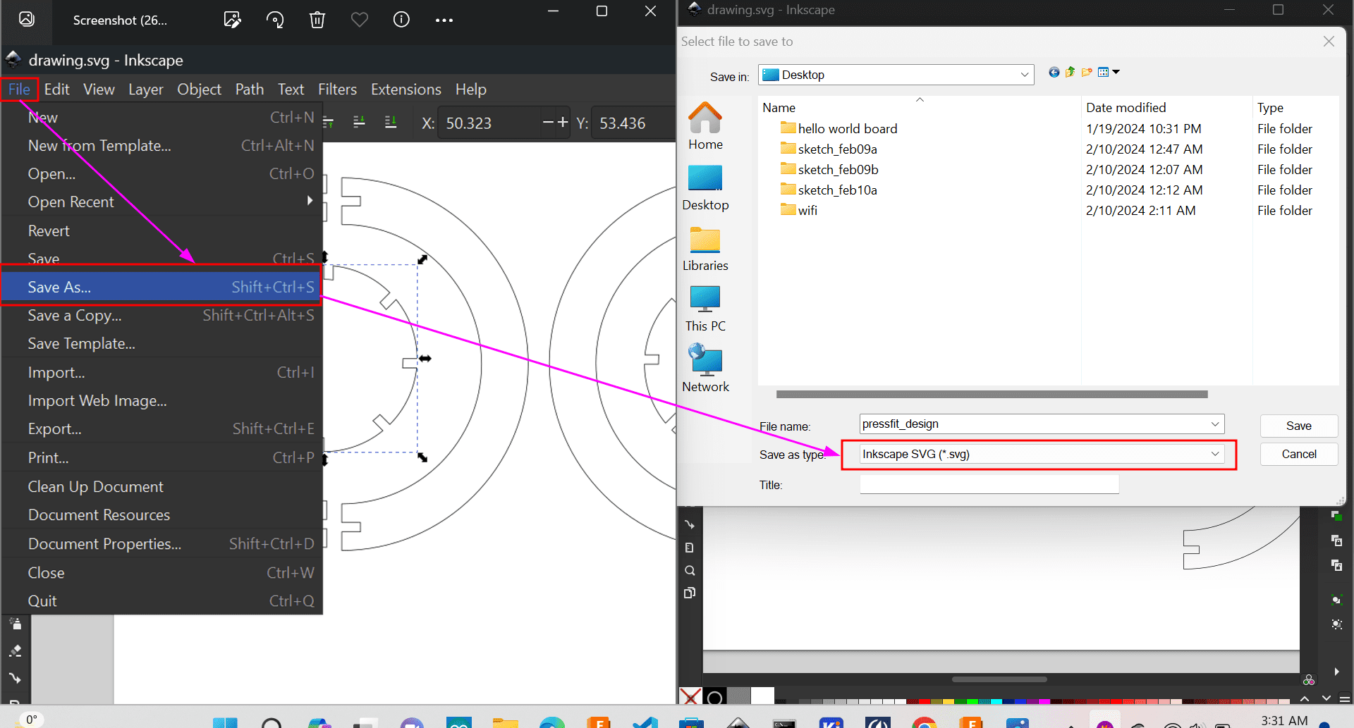 SVG Saving Step 5