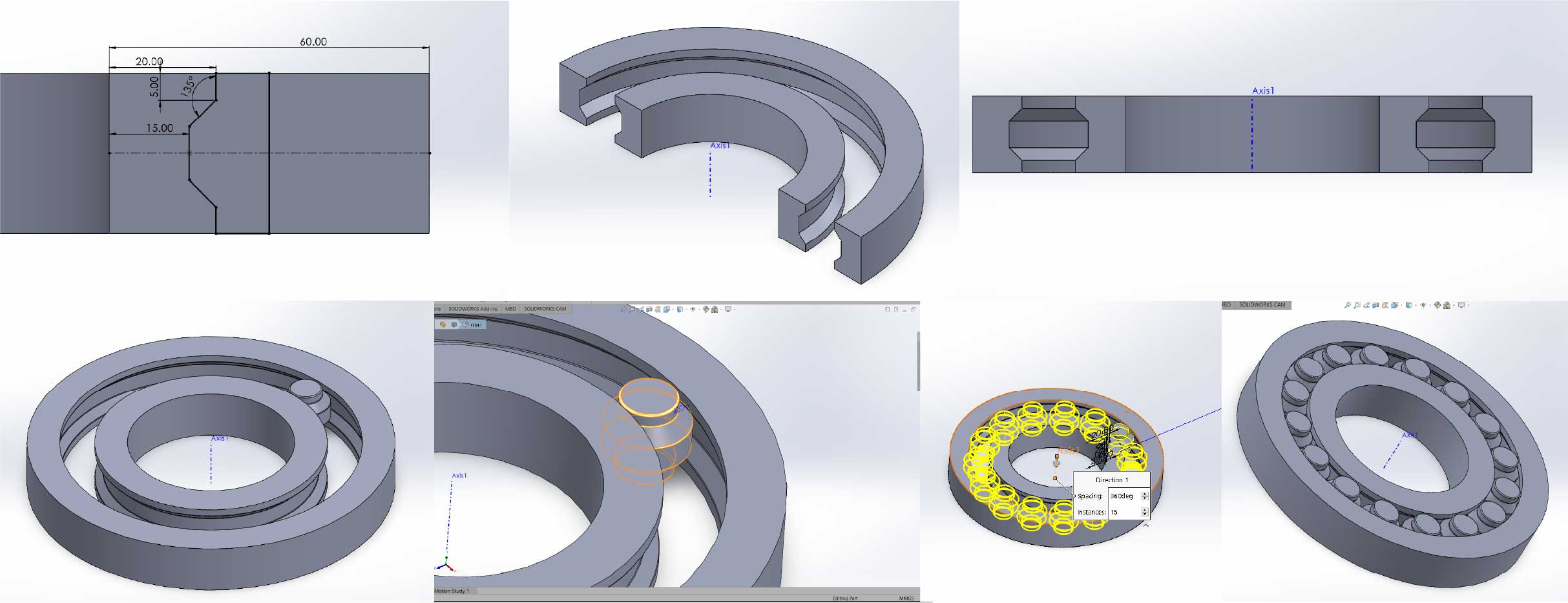 working model of bearing