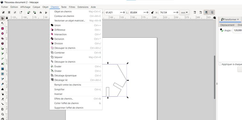Printscreen of Inkscape's object exclusion option.