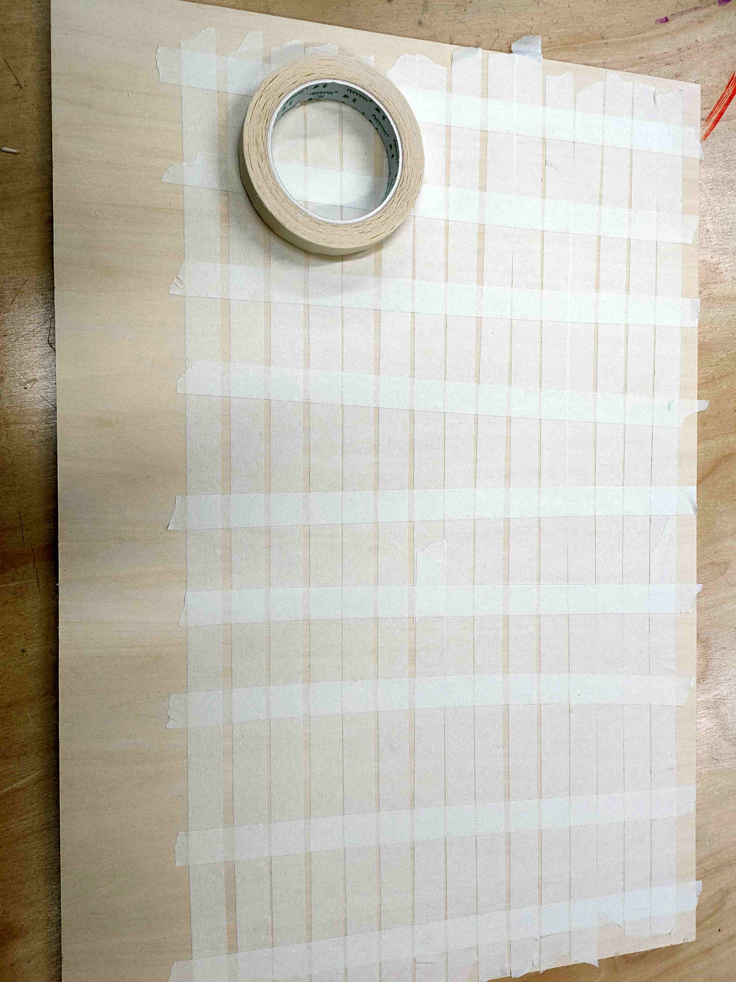taped board