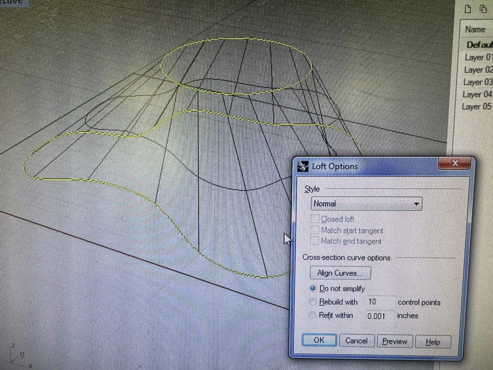 Lofting Curves