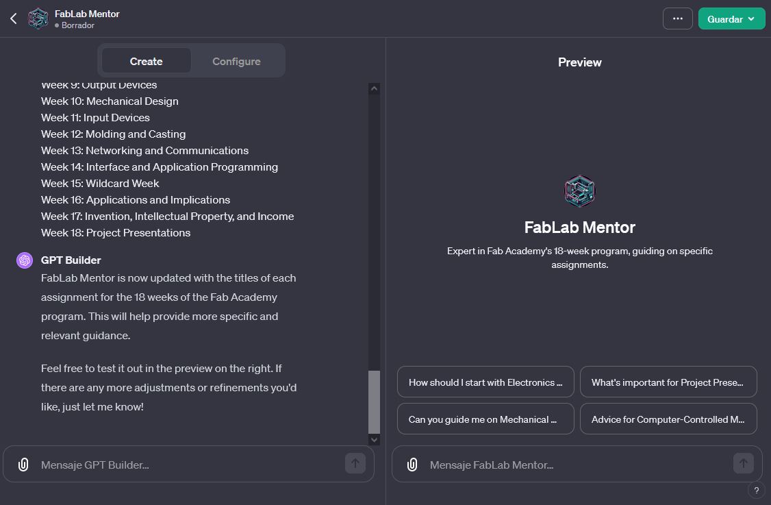 FabLab Mentor GPT Knowledge Input