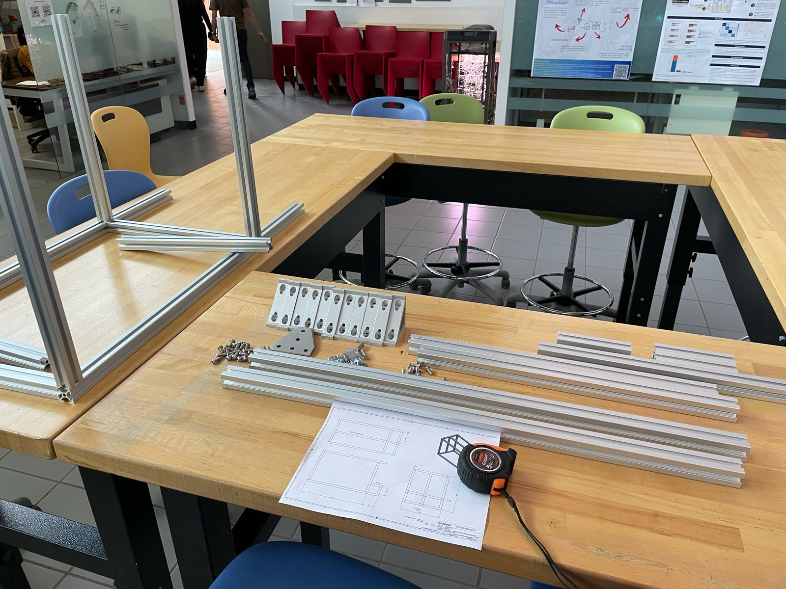 Aluminum profiles and build plan on table2