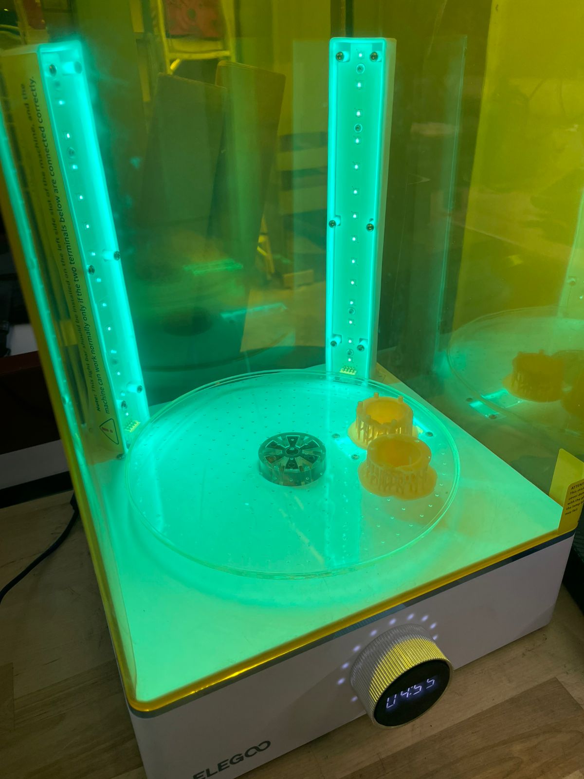 Printed Pokéball mold before casting3