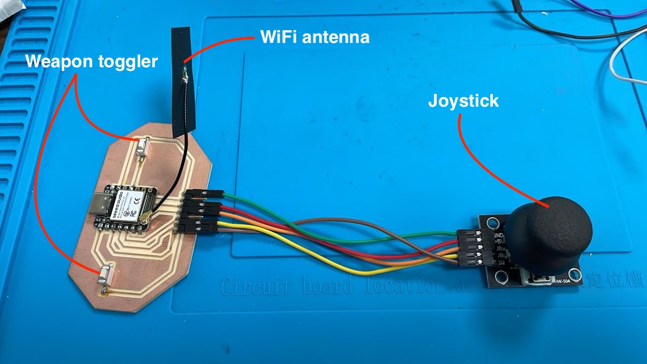 Joystick wiring and PCB setup