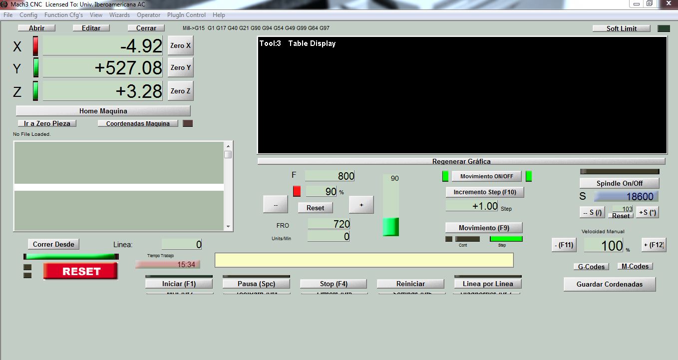 Mach3 main interface overview