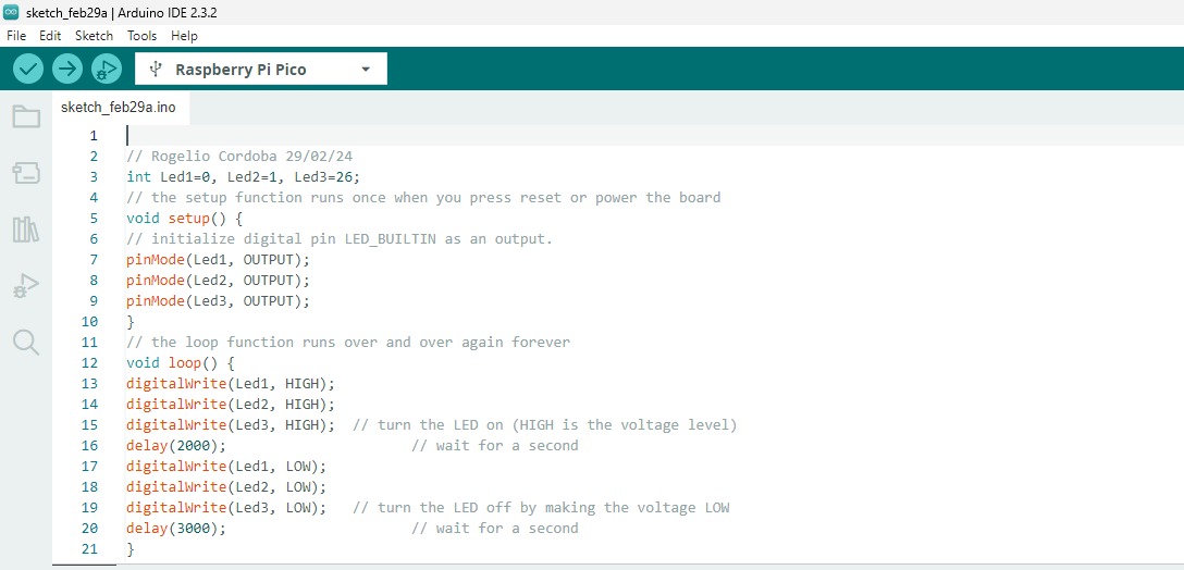 arduino code, 2 leds working