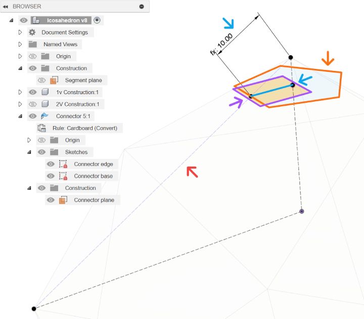 Sketch connector base