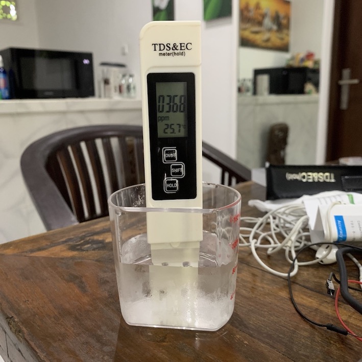 calibration with commercial tds meter