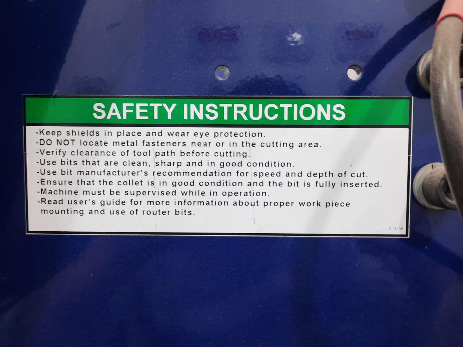 A picture of safety related posters or things to consider