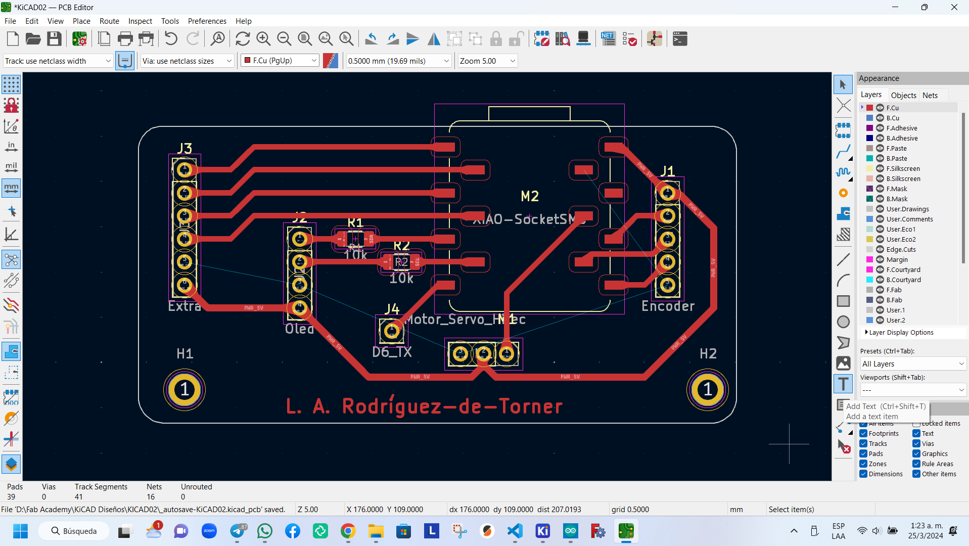 KiCAD-PCB-Tracks-Plus