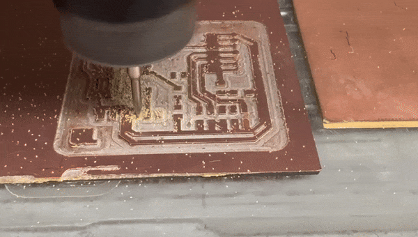 CNC milling an electronic board