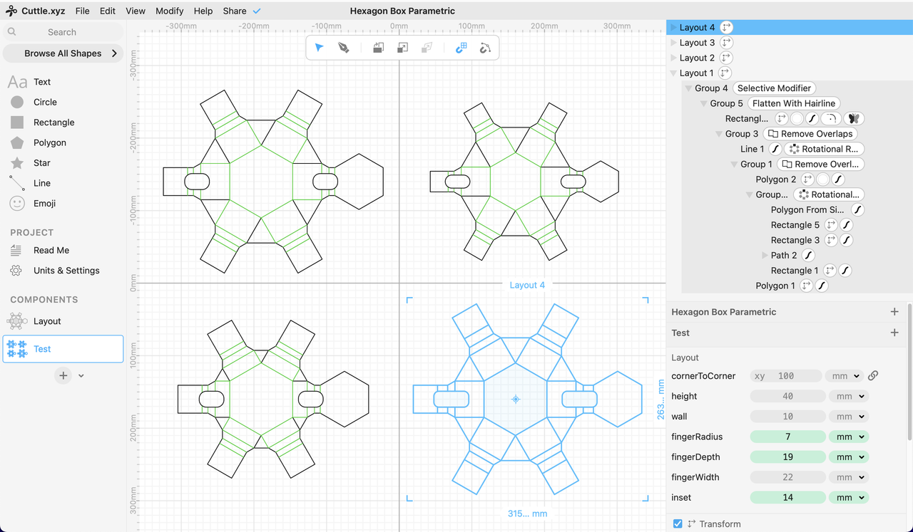 Cuttle interface.