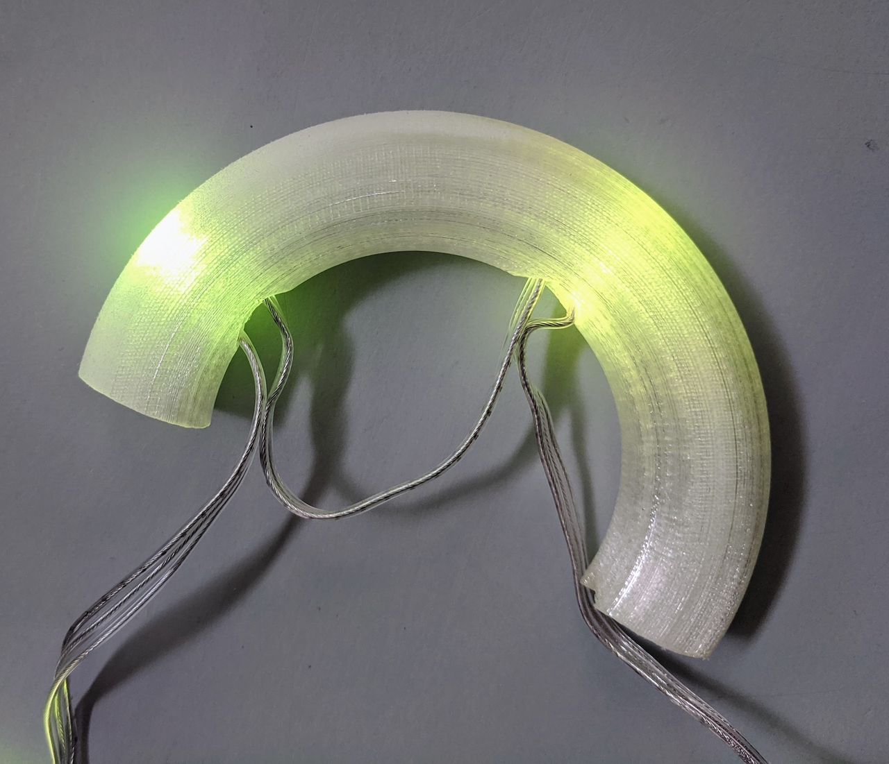 Wired LEDs inserted