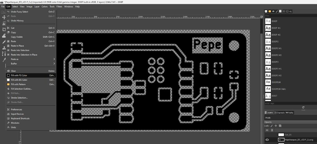 GIMP Fill Zones FG