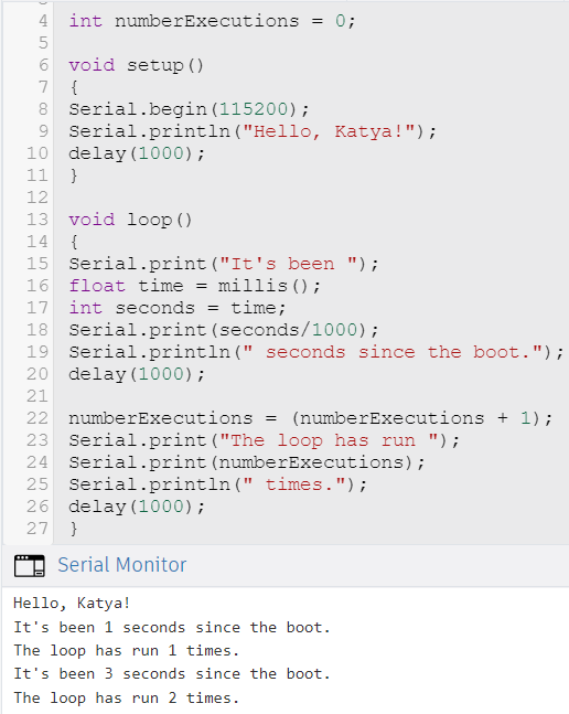 Loop Count Program