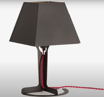 Flat Steel Lamp
