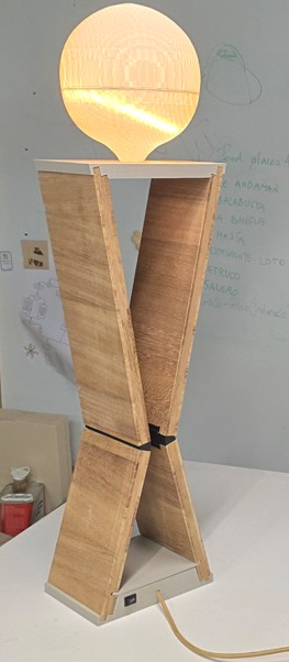 Lamp Showing Wood