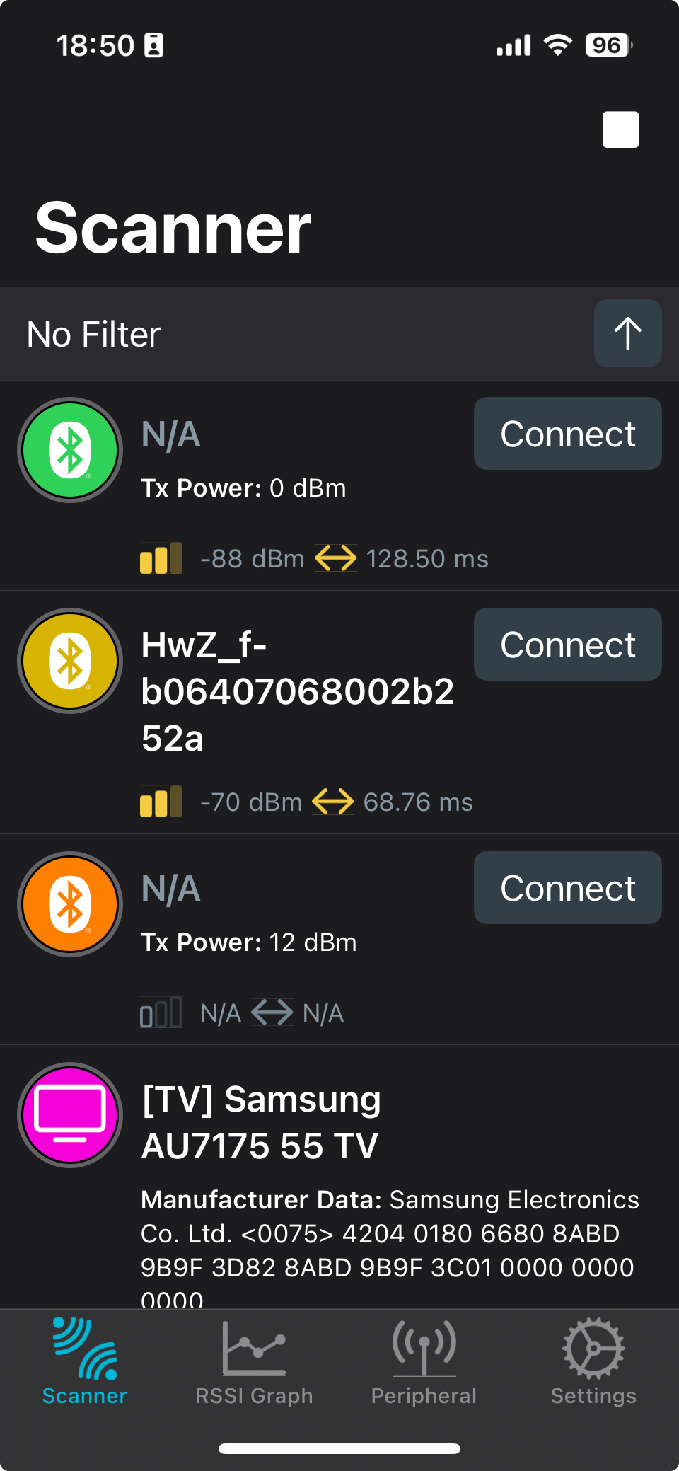 NRF Connect Scanner
