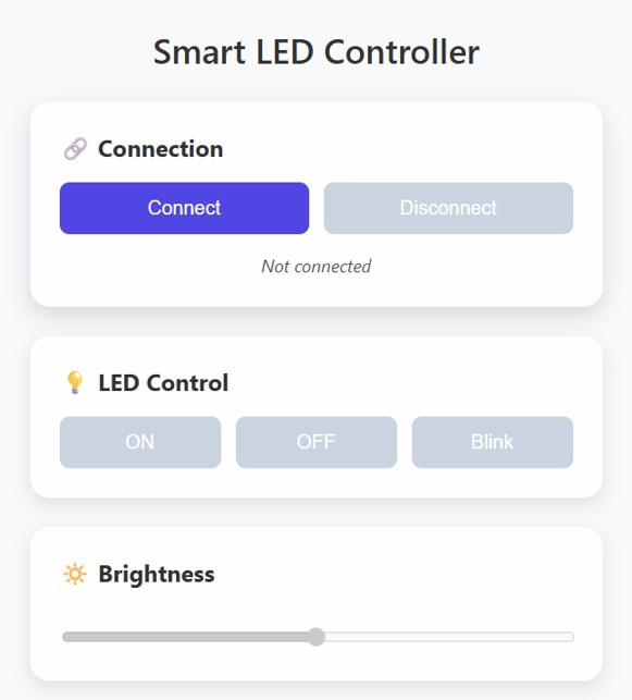 Smart LED Controller Interface